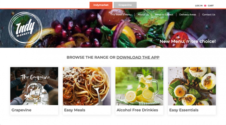 IndyMarket homepage